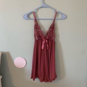 mauve lingerie top